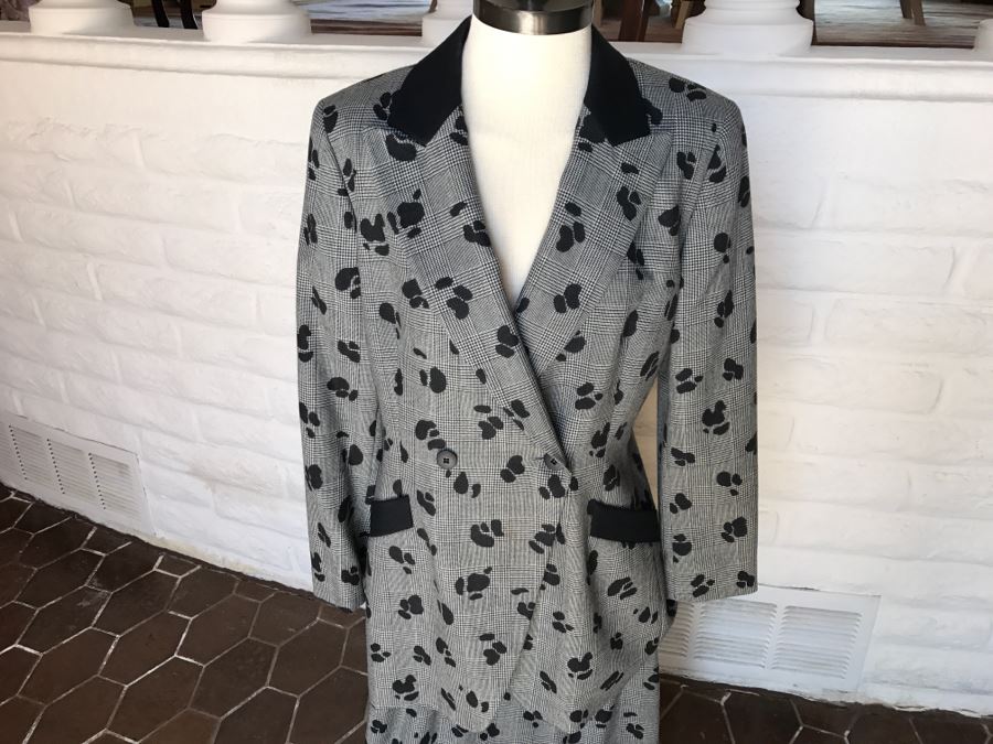 ESCADA By Margaretha Ley Gray Jacket With Matching Skirt [Photo 2]