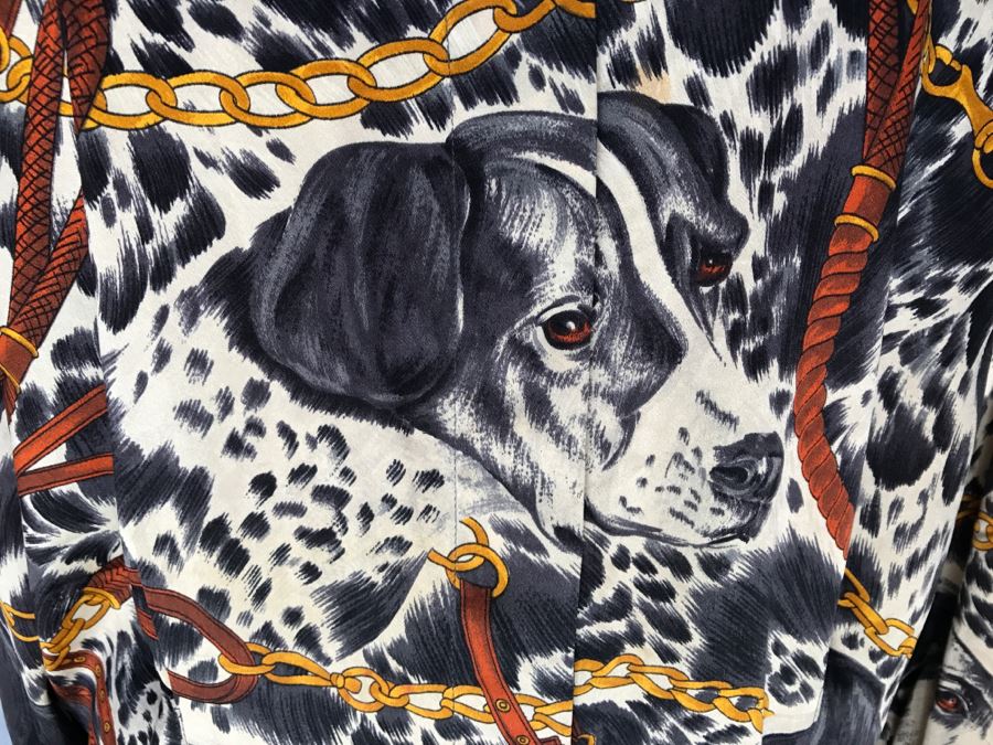 ESCADA By Margaretha Ley Button Up Shirt With Dog Print [Photo 3]