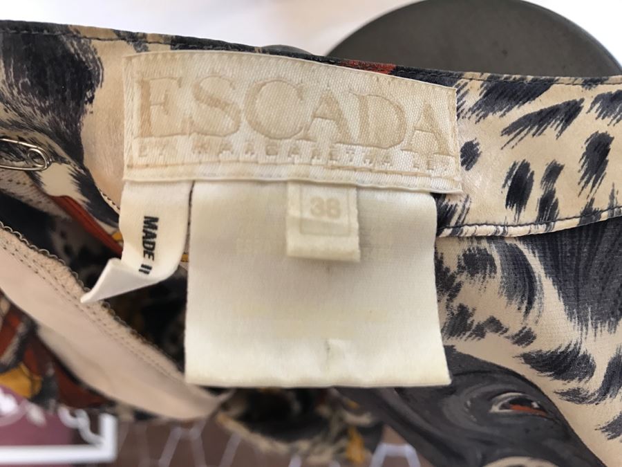 ESCADA By Margaretha Ley Button Up Shirt With Dog Print [Photo 7]