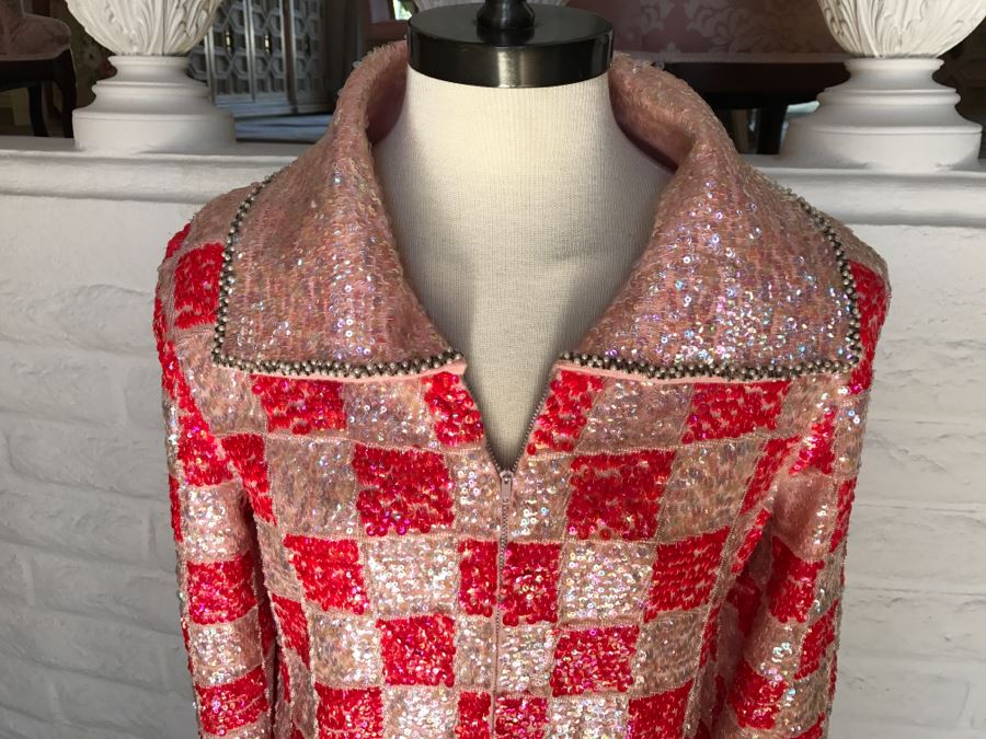 Stunning Vintage Full Length Sequin Dress [Photo 2]