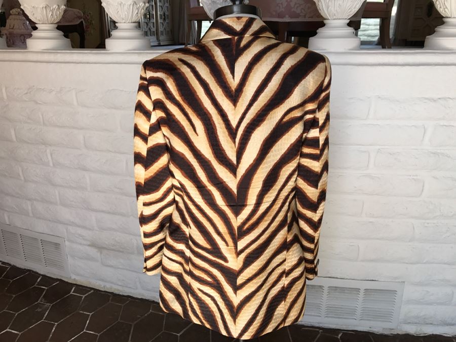 ESCADA By Margaretha Ley Animal Print Jacket Size 40 [Photo 4]