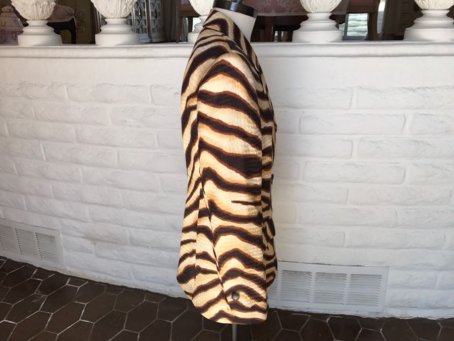 ESCADA By Margaretha Ley Animal Print Jacket Size 40 [Photo 3]
