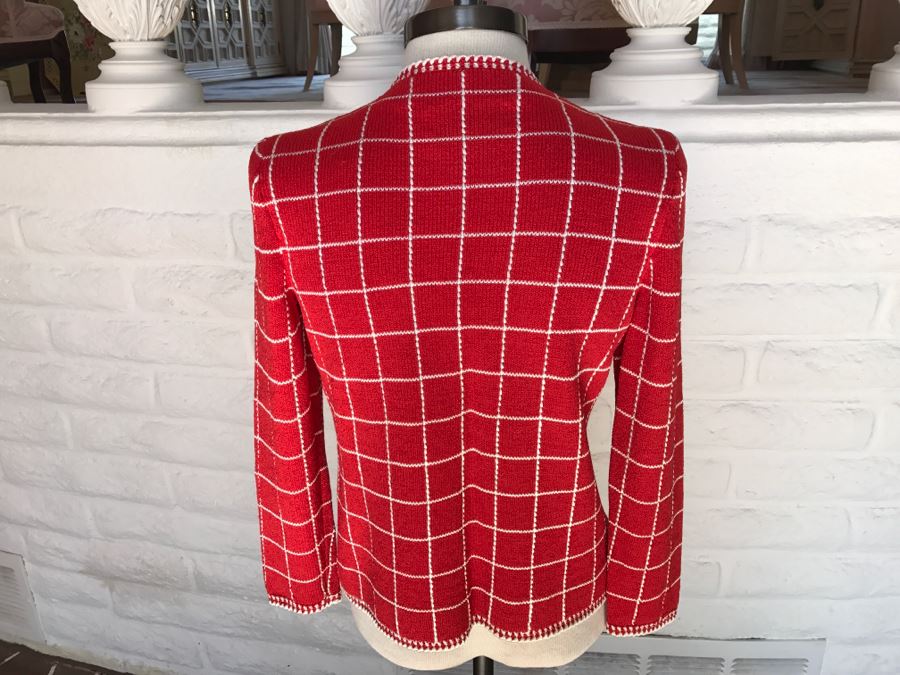 Classy ADOLFO At Saks Fifth Avenue Wool Knitted Jacket [Photo 2]