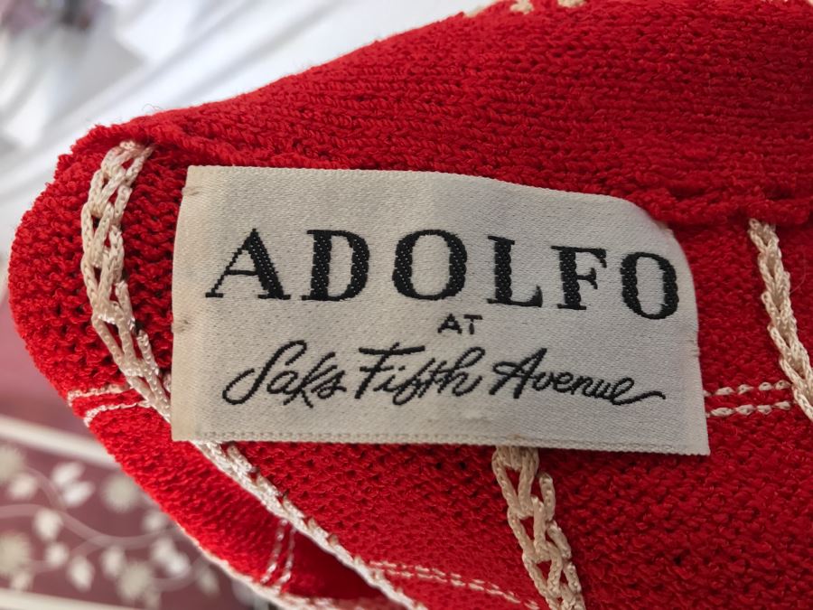 Classy ADOLFO At Saks Fifth Avenue Wool Knitted Jacket [Photo 3]