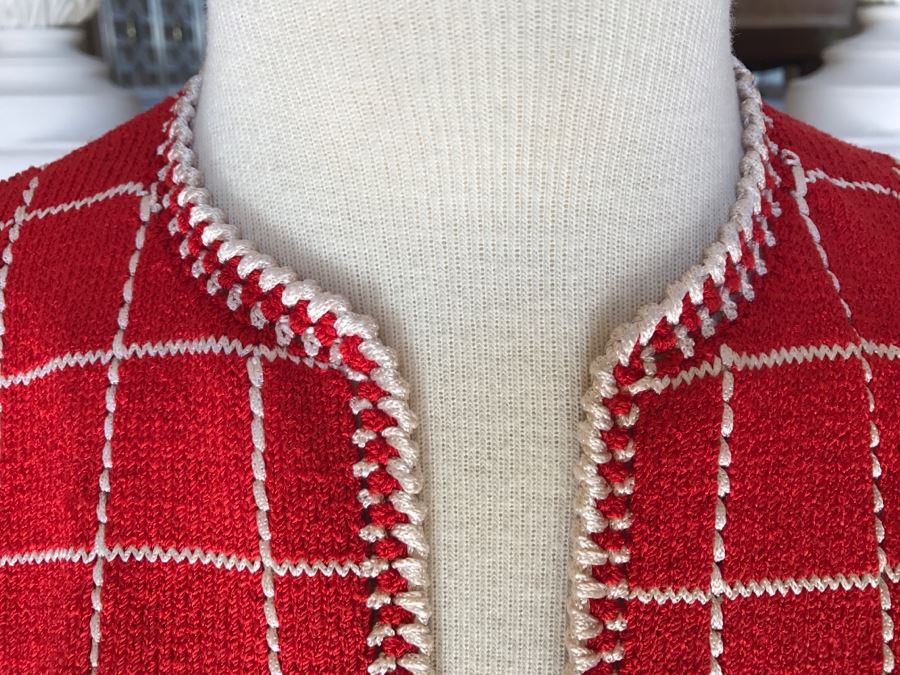 Classy ADOLFO At Saks Fifth Avenue Wool Knitted Jacket [Photo 5]