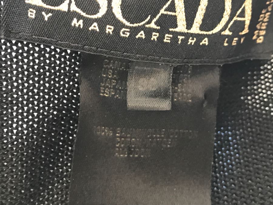 ESCADA By Margaretha Ley 2-Piece Outfit Black With White Circles Size 38 [Photo 7]