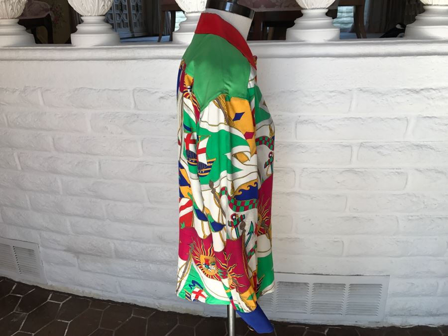 ESCADA By Margaretha Ley Silk Shirt Size 36 [Photo 4]