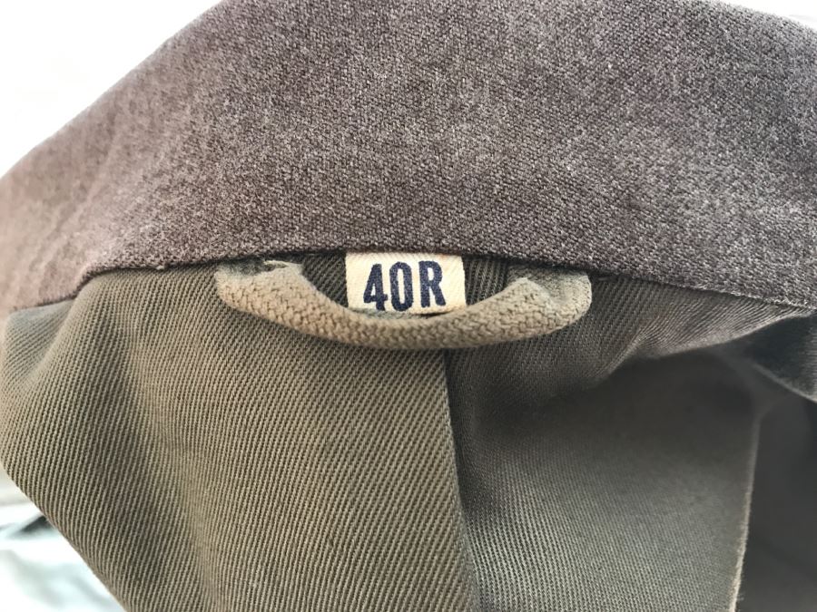 Vintage WWII Military Jacket With Patches And Ribbon Size 40R 6th Army And 8th Army Patch [Photo 13]