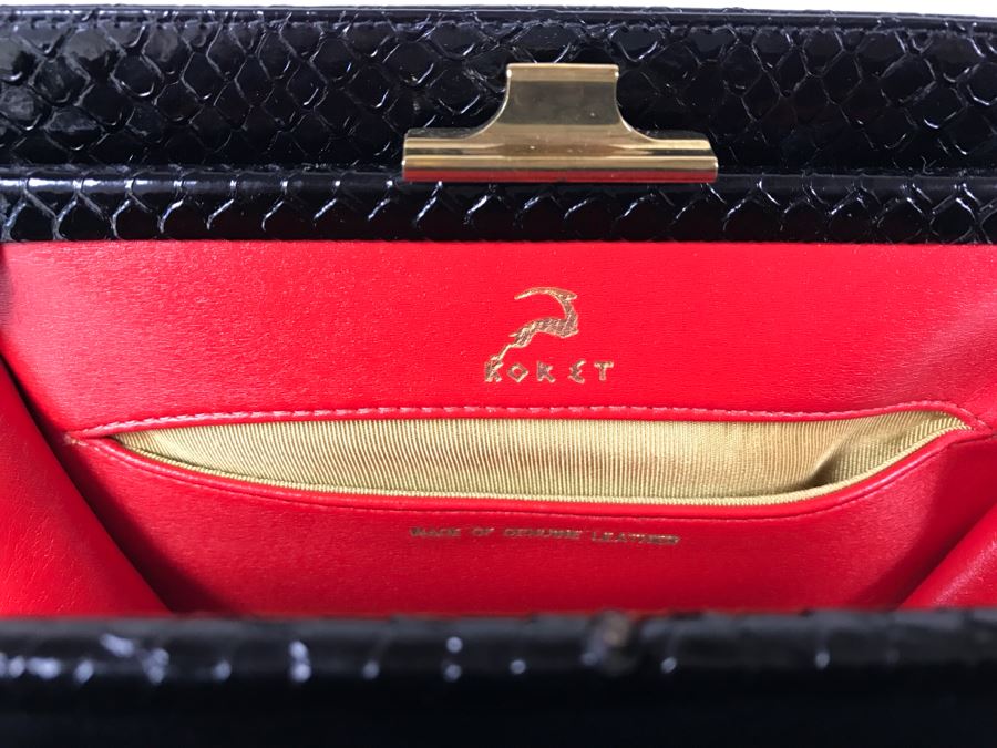 KORET Genuine Leather Black Handbag Like New [Photo 7]