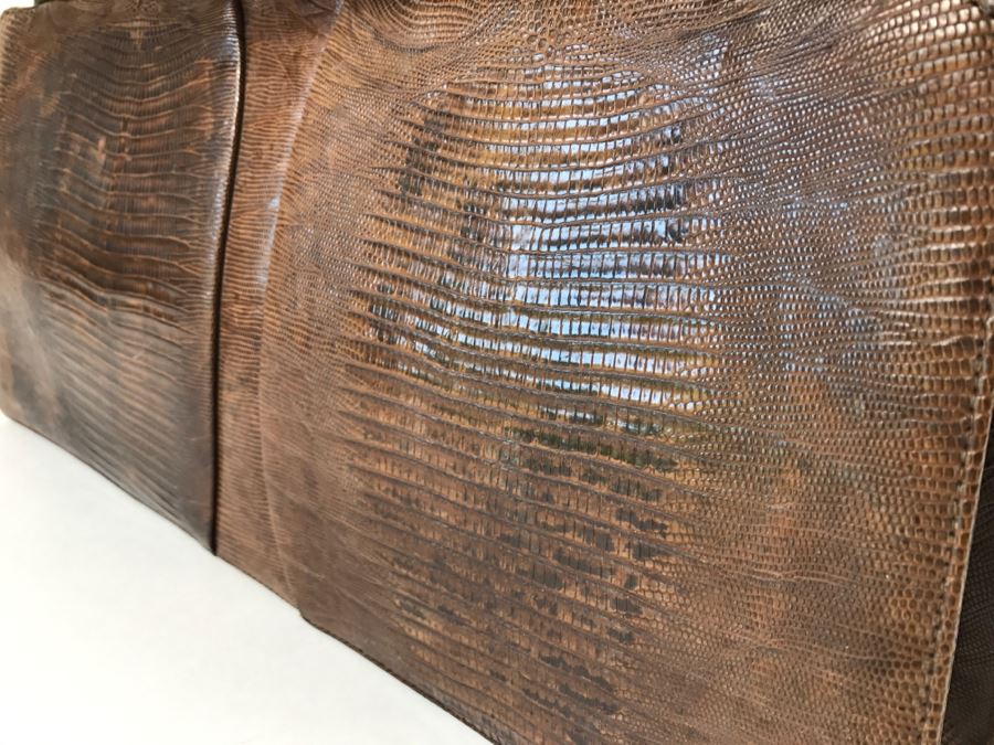 Vintage Palizzio Brown Lizard Handbag New York [Photo 7]