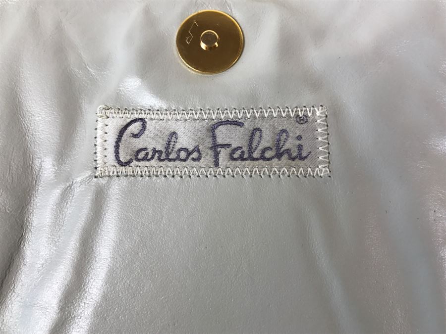 Vintage Carlos Falchi Snakeskin Clutch Purse Handbag [Photo 12]