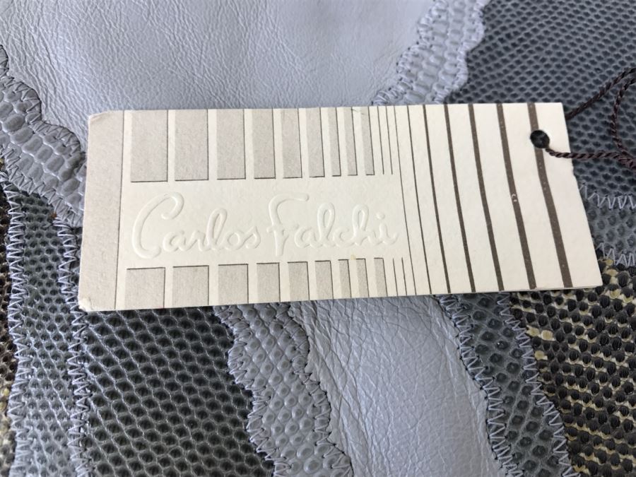 Vintage Carlos Falchi Snakeskin Clutch Purse Handbag [Photo 15]