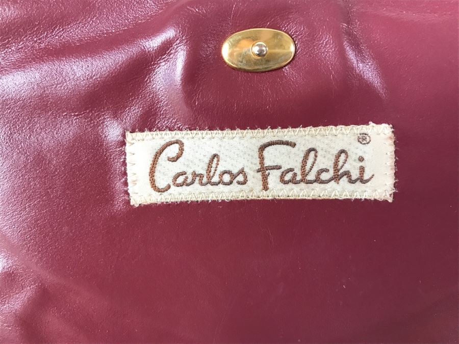 Vintage Carlos Falchi Snakeskin Clutch Purse Handbag With Matching Snakeskin Belt [Photo 8]