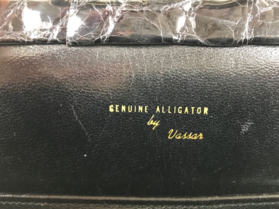 Genuine Alligator Black Handbag By Vassar [Photo 10]