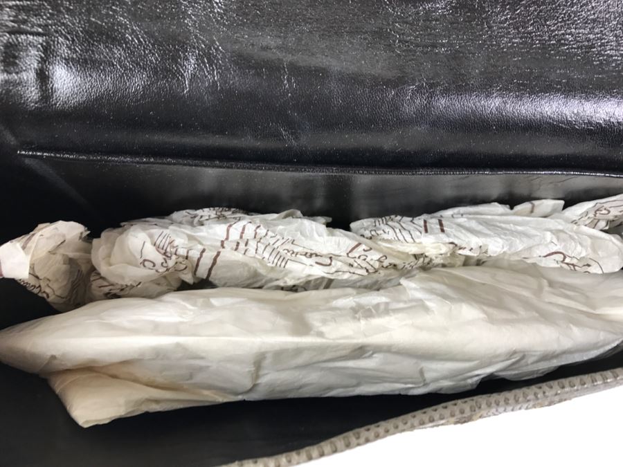 Vintage Carlos Falchi Snakeskin Clutch Purse Handbag [Photo 9]