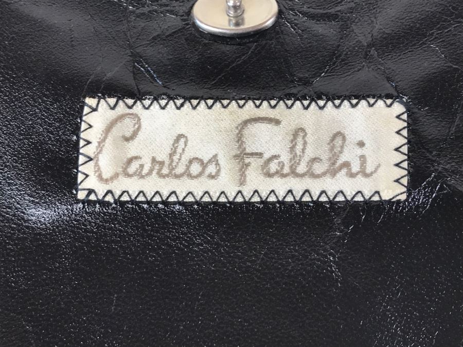 Vintage Carlos Falchi Snakeskin Clutch Purse Handbag [Photo 3]