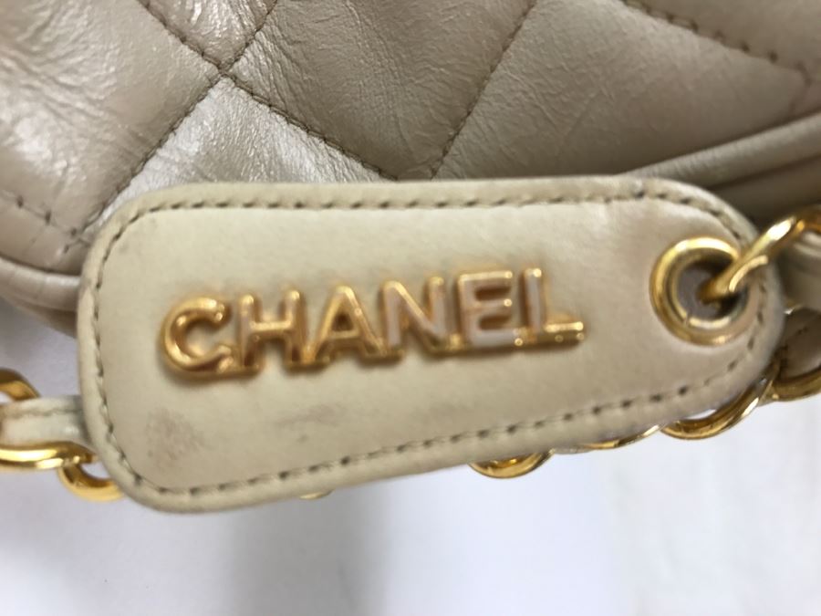Vintage CHANEL Light Brown Handbag Purse [Photo 7]