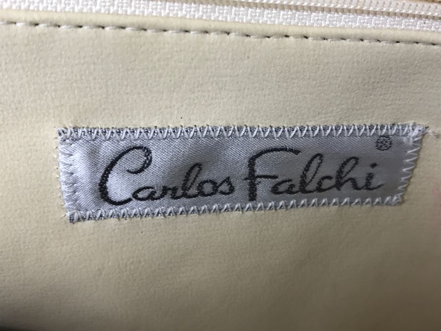 Vintage Carlos Falchi Snakeskin Clutch Purse Handbag [Photo 3]