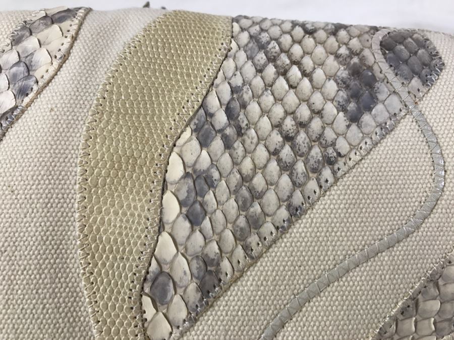 Vintage Carlos Falchi Snakeskin Clutch Purse Handbag [Photo 5]