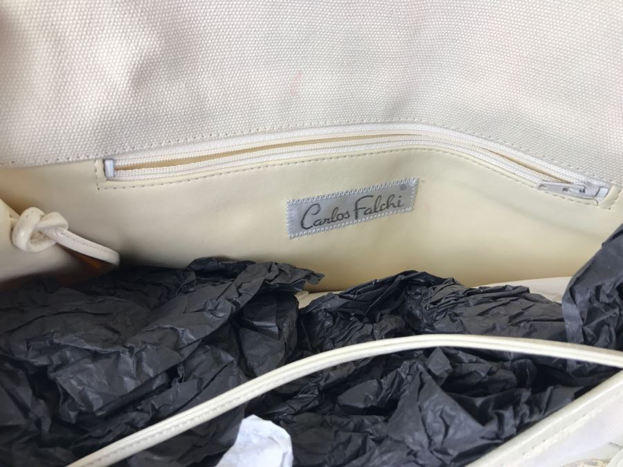 Vintage Carlos Falchi Snakeskin Clutch Purse Handbag [Photo 7]