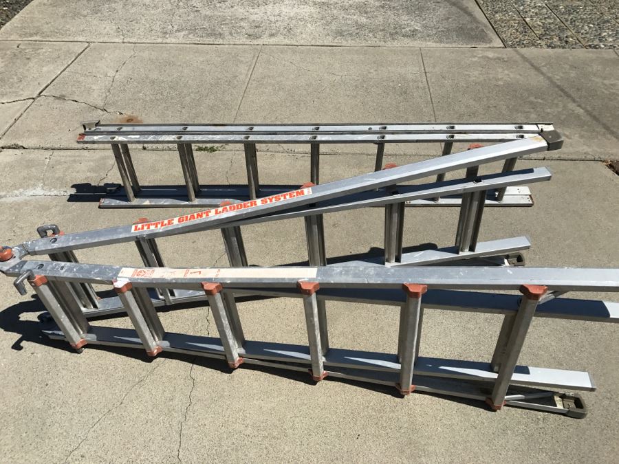 JUST ADDED - HUGE 'Little Giant Ladder System' + Aluminum Ladder