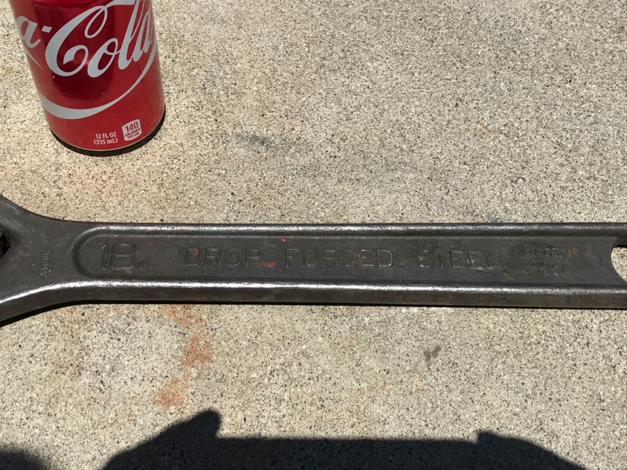 JUST ADDED - Large 18' Crescent Tool Co Crescent Wrench Jamestown, NY [Photo 8]