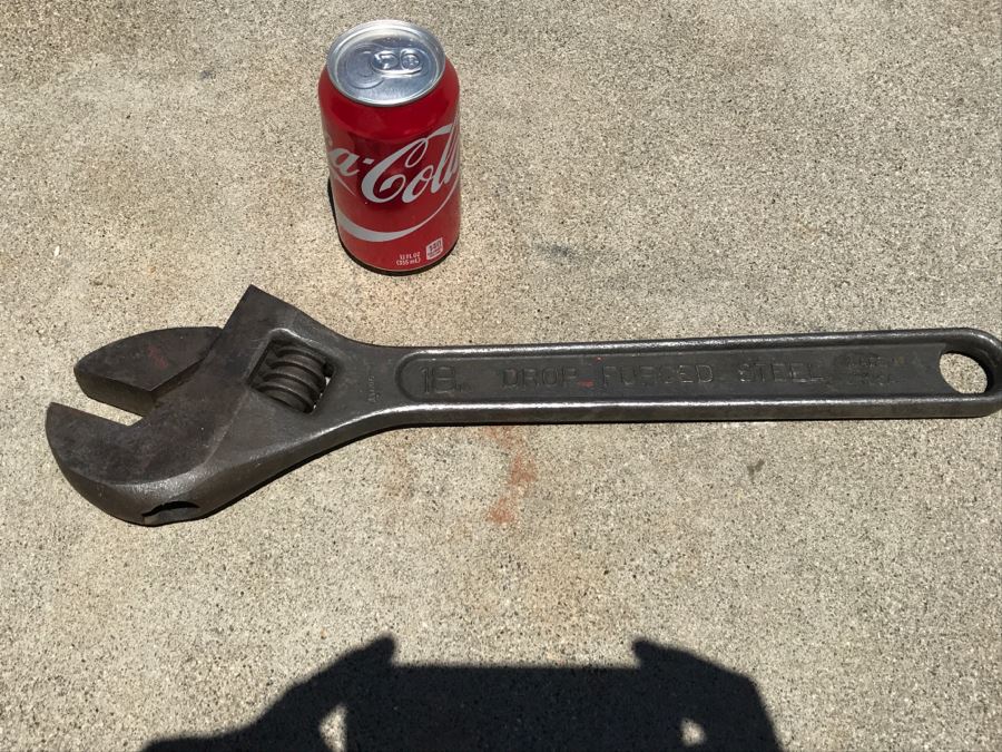 JUST ADDED Large 18' Crescent Tool Co Crescent Wrench Jamestown, NY