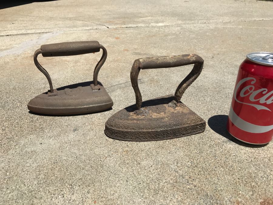 JUST ADDED - Pair Of Vintage Irons