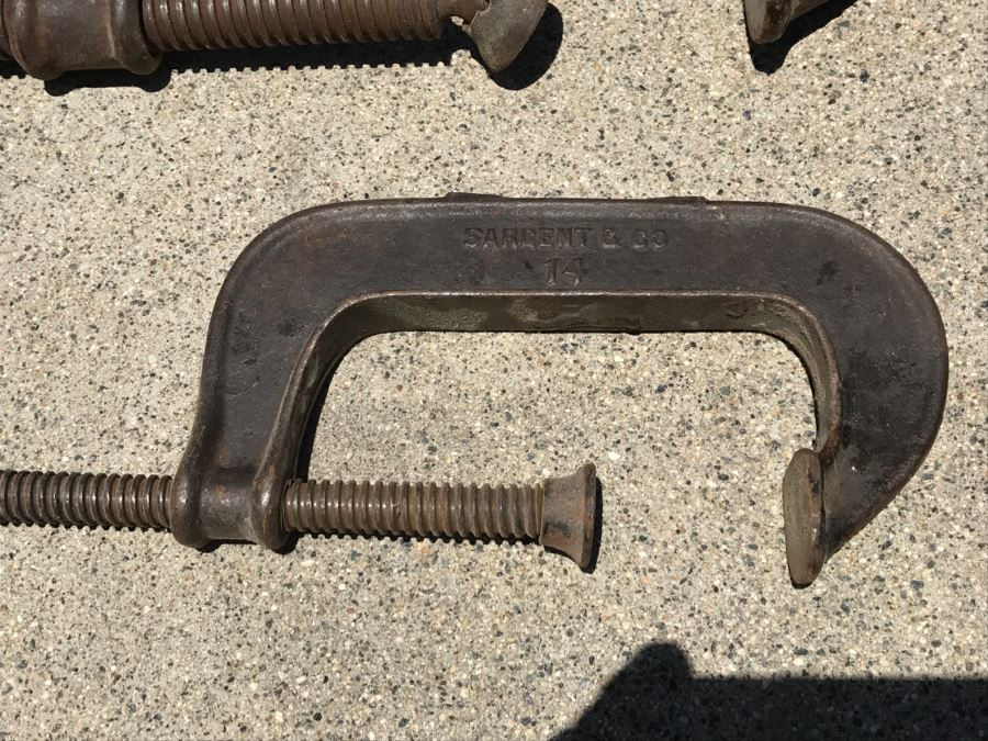 JUST ADDED - Lot Of Various Steel C-Clamps [Photo 2]