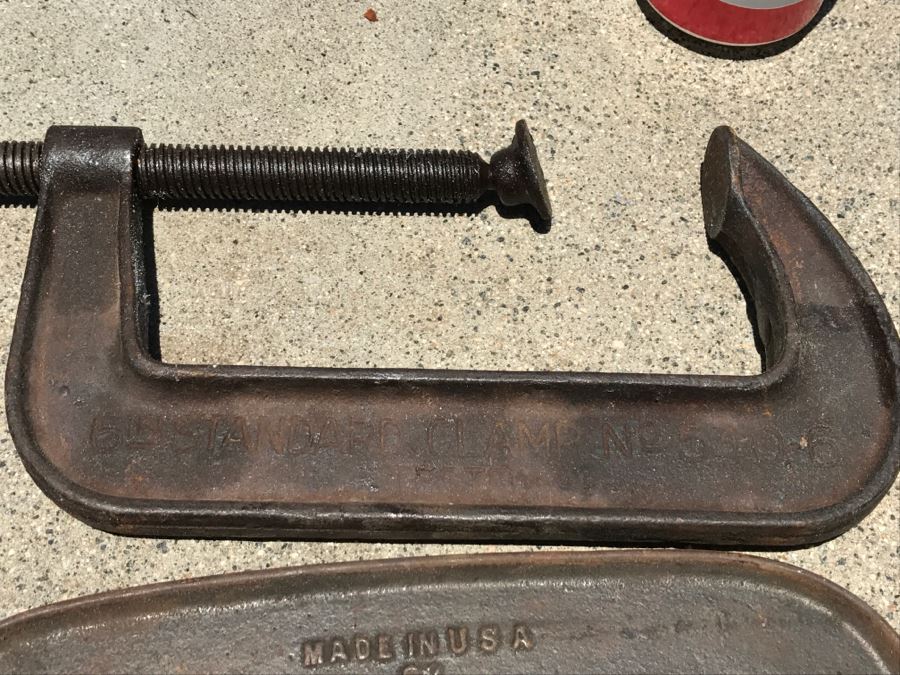 JUST ADDED - Lot Of Various Steel C-Clamps [Photo 6]