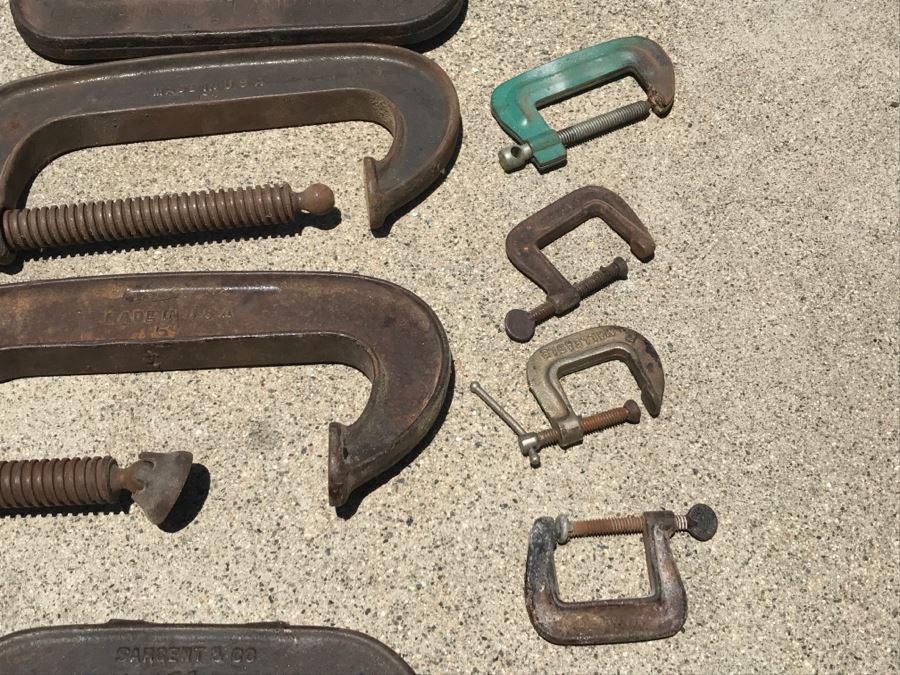 JUST ADDED - Lot Of Various Steel C-Clamps [Photo 4]