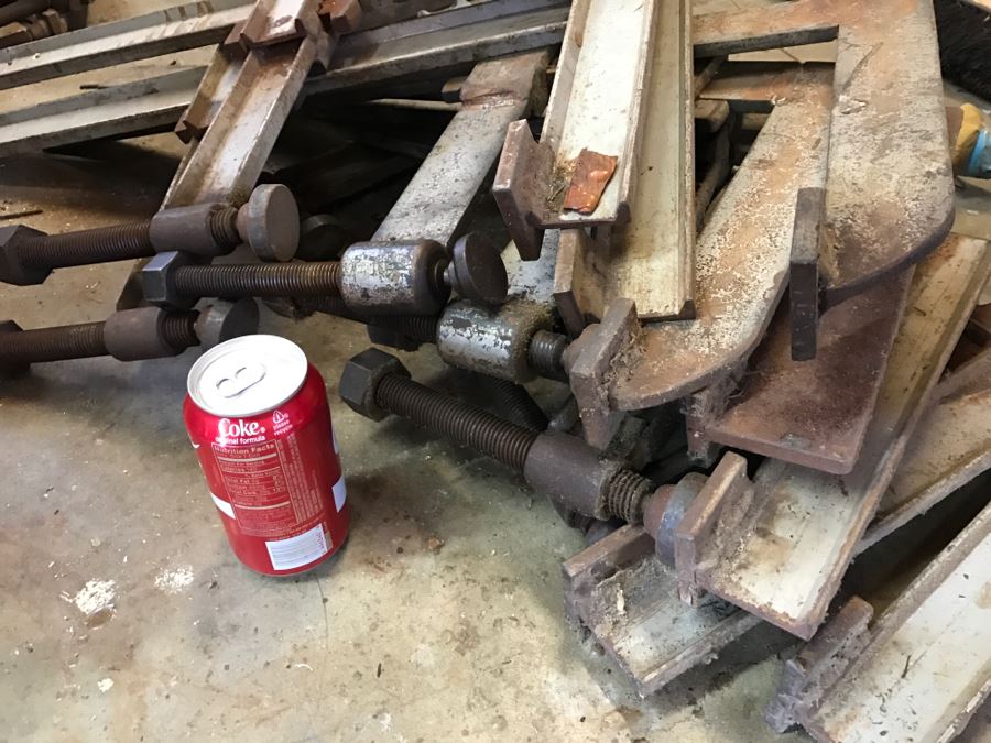 JUST ADDED - LARGE Custom Fabricated Steel C-Clamps Used In Making Yacht In Backyard [Photo 5]