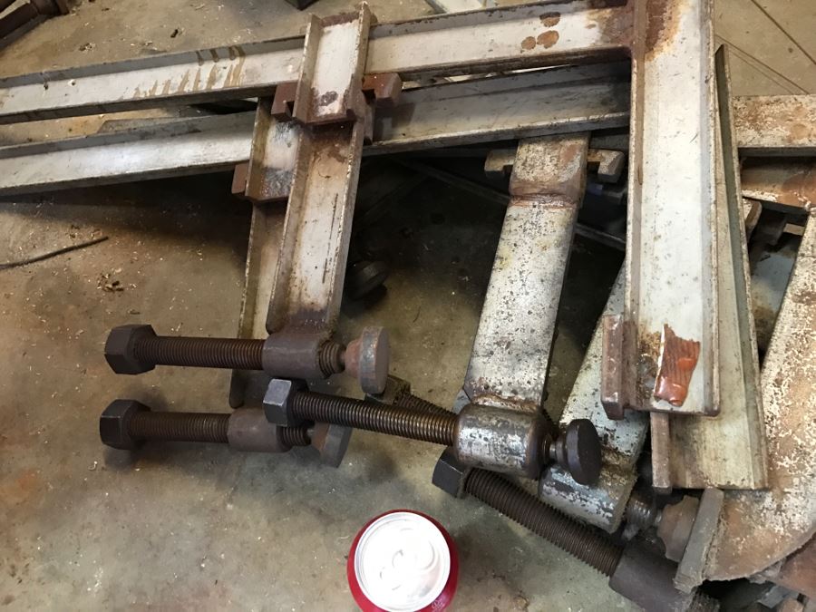 JUST ADDED - LARGE Custom Fabricated Steel C-Clamps Used In Making Yacht In Backyard [Photo 7]