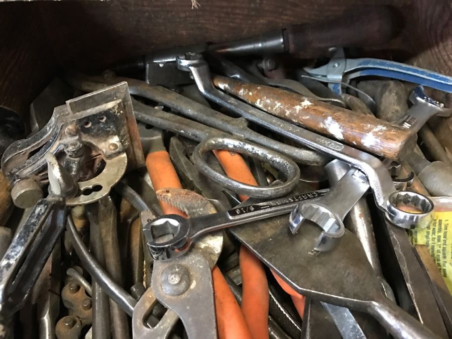 JUST ADDED - Contents Of Drawer Loaded With Vintage Tools - Does Not Include Drawer [Photo 2]