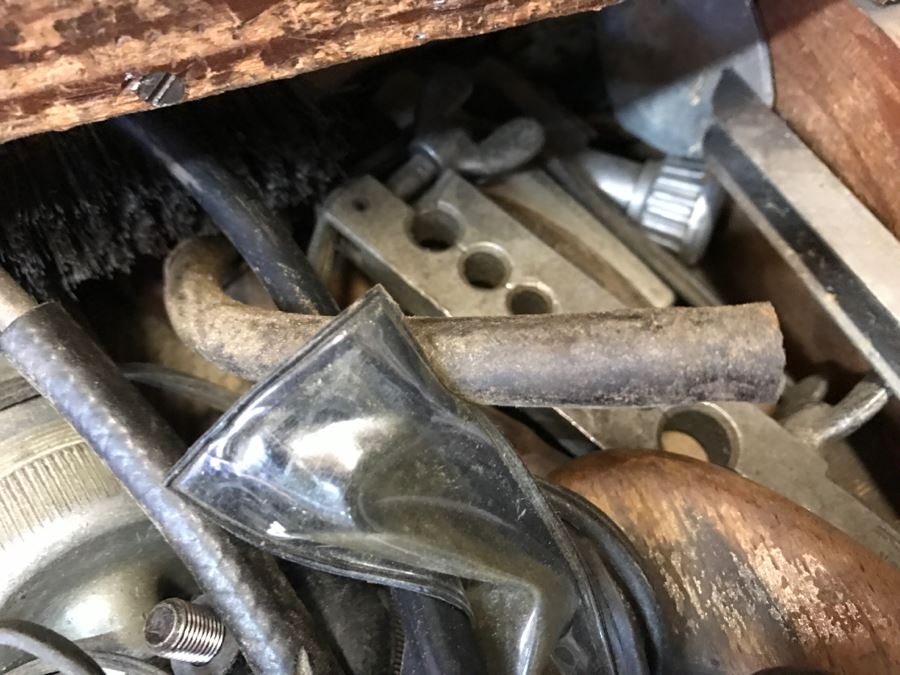 JUST ADDED - Contents Of Drawer Lots Of Vintage Steel Files, Vintage Saw - Does Not Include Drawer [Photo 7]