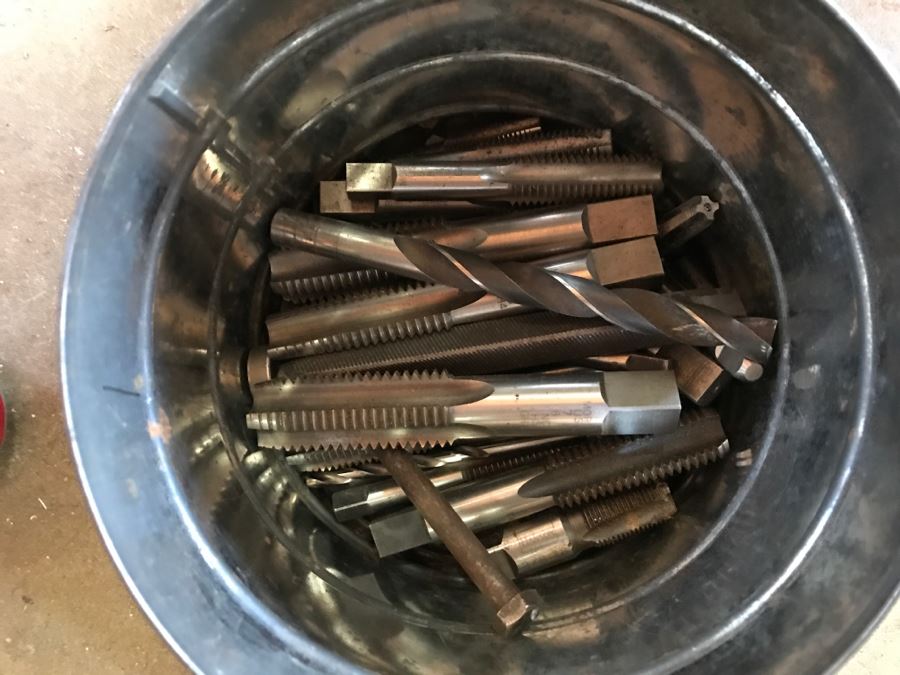 JUST ADDED - Coffee Can Filled With Steel Hand Taps [Photo 6]