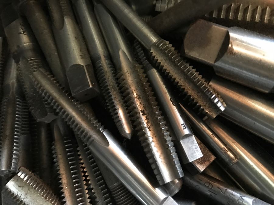 JUST ADDED - Coffee Can Filled With Steel Hand Taps [Photo 4]