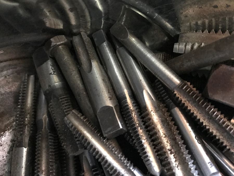 JUST ADDED - Coffee Can Filled With Steel Hand Taps [Photo 5]