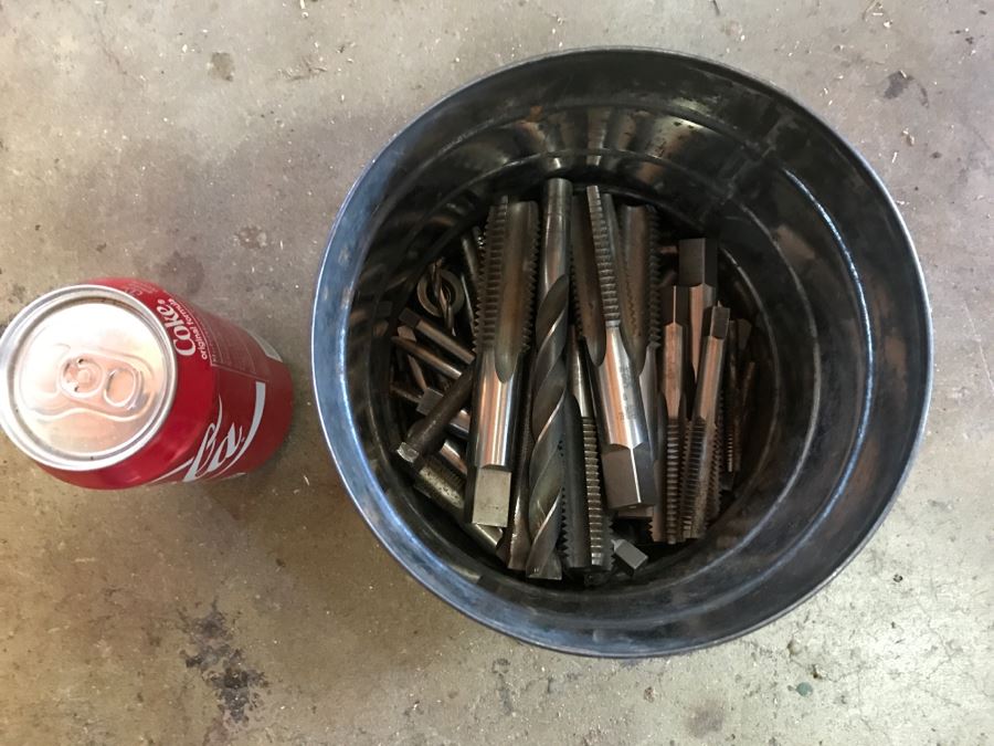 JUST ADDED - Coffee Can Filled With Steel Hand Taps [Photo 2]