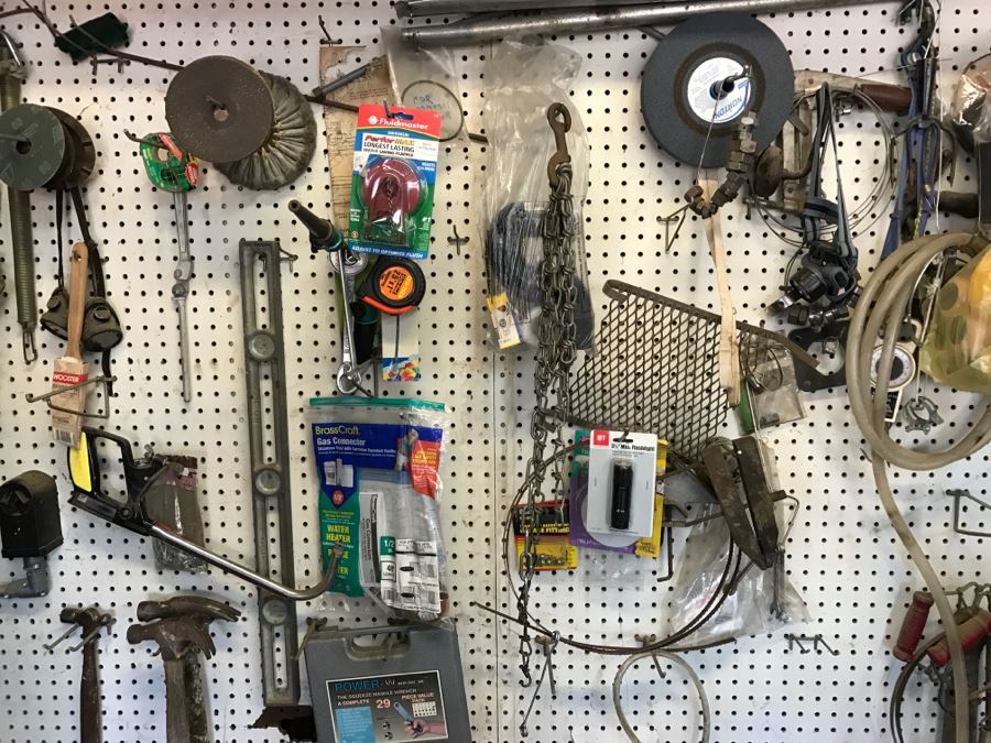 JUST ADDED - Everything Attached To Wall And On Shelves - Tools And Hardware - See All Photos [Photo 4]