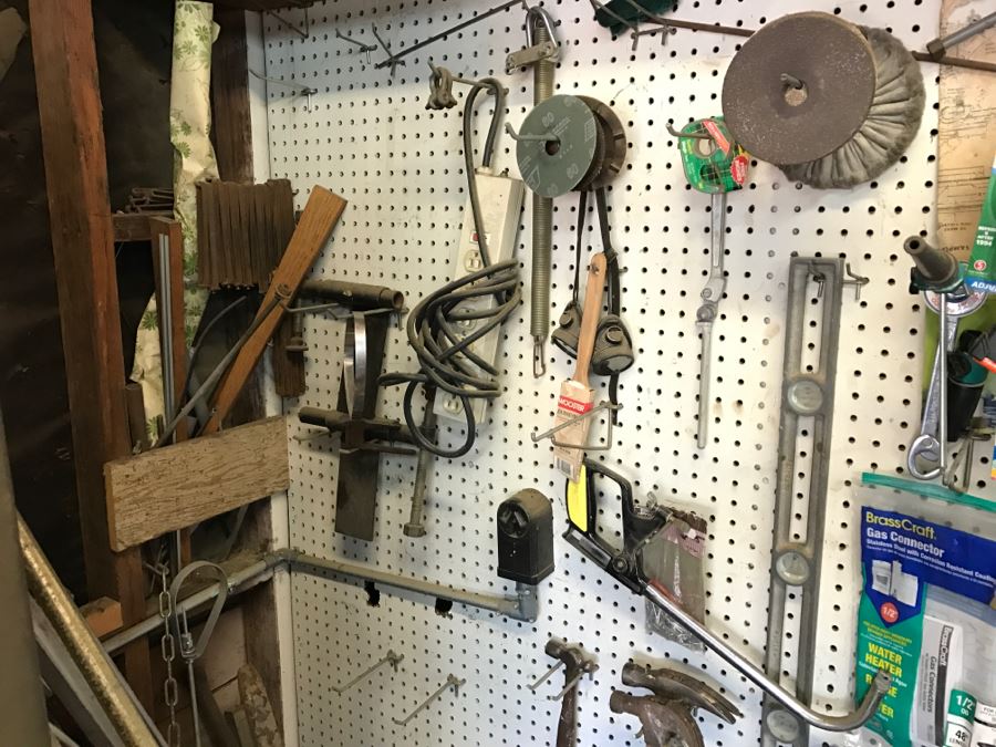 JUST ADDED - Everything Attached To Wall And On Shelves - Tools And Hardware - See All Photos [Photo 3]