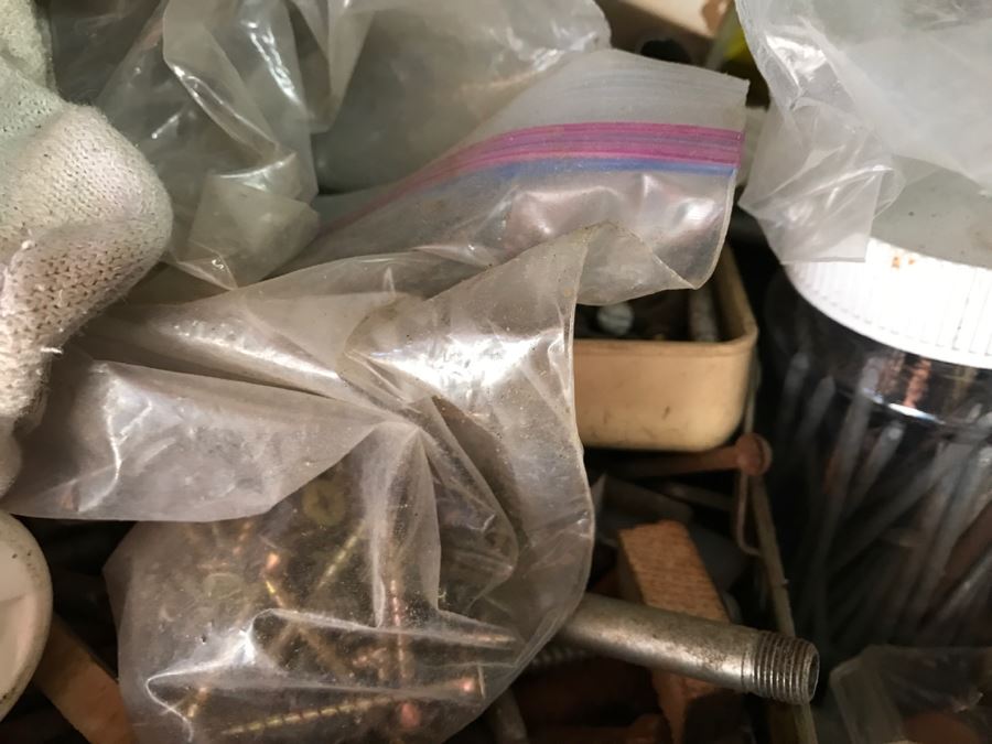 JUST ADDED - Shelf Full Of Hardware, Gas Can And Metal Tool Box [Photo 11]