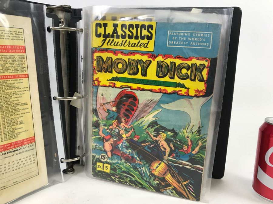 Set Of 11 Vintage Classics Illustrated Comic Books In Binder [Photo 1]