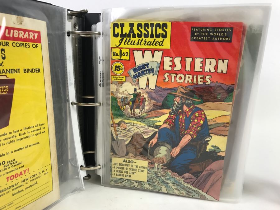 Set Of 16 Vintage Classics Illustrated Comic Books In Binder [Photo 4]