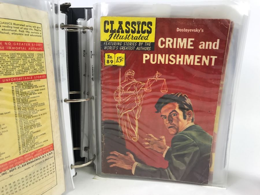 Set Of 16 Vintage Classics Illustrated Comic Books In Binder [Photo 9]