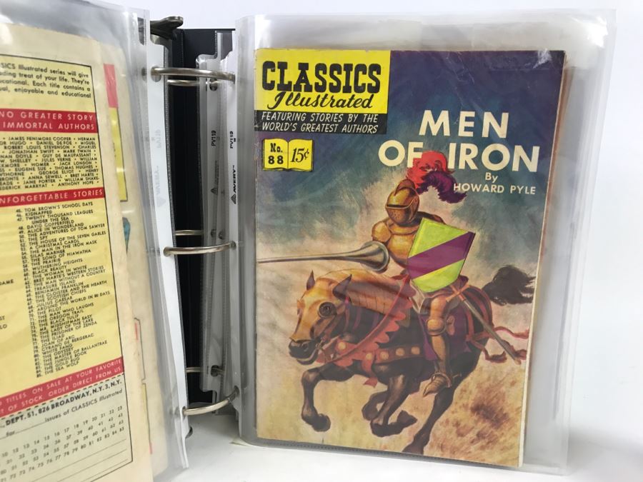 Set Of 16 Vintage Classics Illustrated Comic Books In Binder [Photo 8]