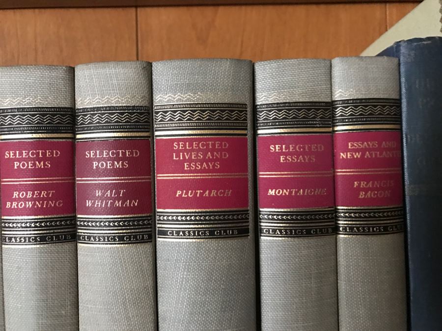 LAST MINUTE ADD - Book Lot Michaelangelo's Theory Of Art By Robert John Clements, The Complet Humourous Sketches And Tales Of Mark Twain, Complete Works Of Shakespeare, New Dictionary Of Thoughts Collectors Edition, Selected Essays And More [Photo 7]