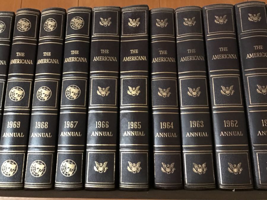 LAST MINUTE ADD - The Encyclopedia Americana 30 Volume Set With Annuals ...