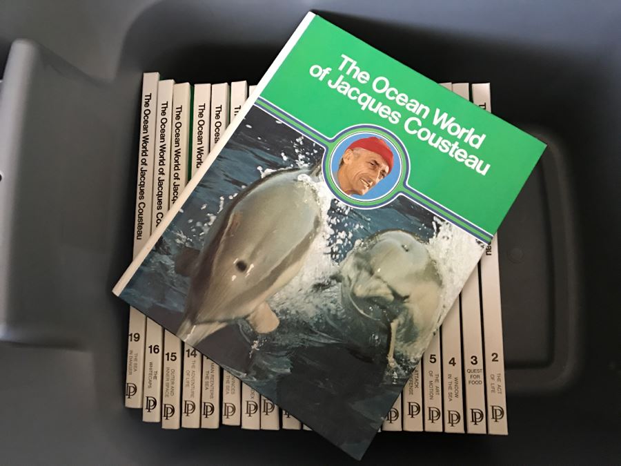 LAST MINUTE ADD - Vintage Collection Of Books 'The Ocean World Of Jacques Cousteau'
