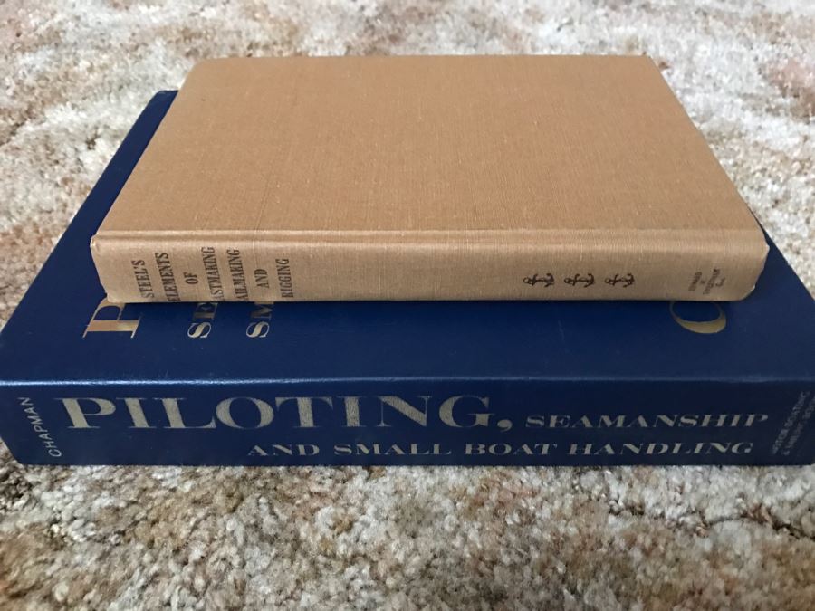LAST MINUTE ADD - Pair Of Books: Piloting, Seamanship And Small Boat Handling By Chapman + Steel's Elements Of Mastmaking, Sailmaking And Rigging [Photo 2]